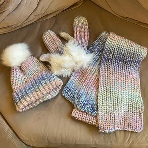 Girls Winter Hat/ Scarf set
